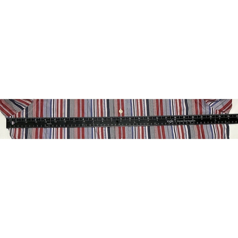 Polo Ralph Lauren Westerton Shirt Mens Large Red Striped Casual Preppy Cotton - Picture 4 of 5